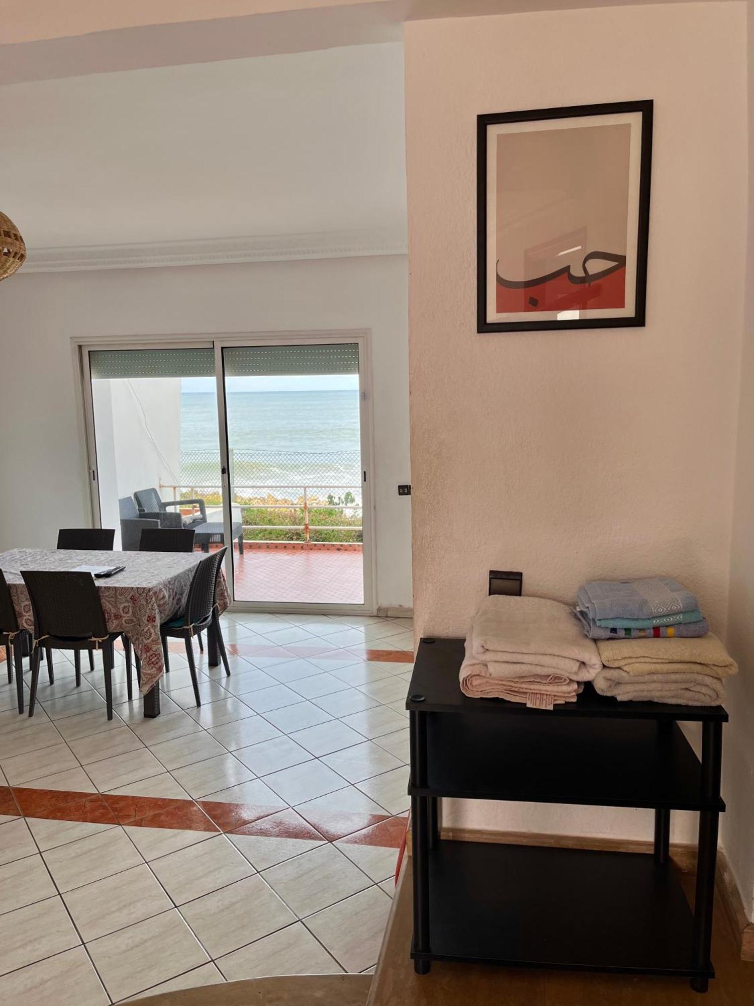 Splendid Beachfront Villa In Sidi Bouzid Beach With Pool Douar Ourlali Exterior foto