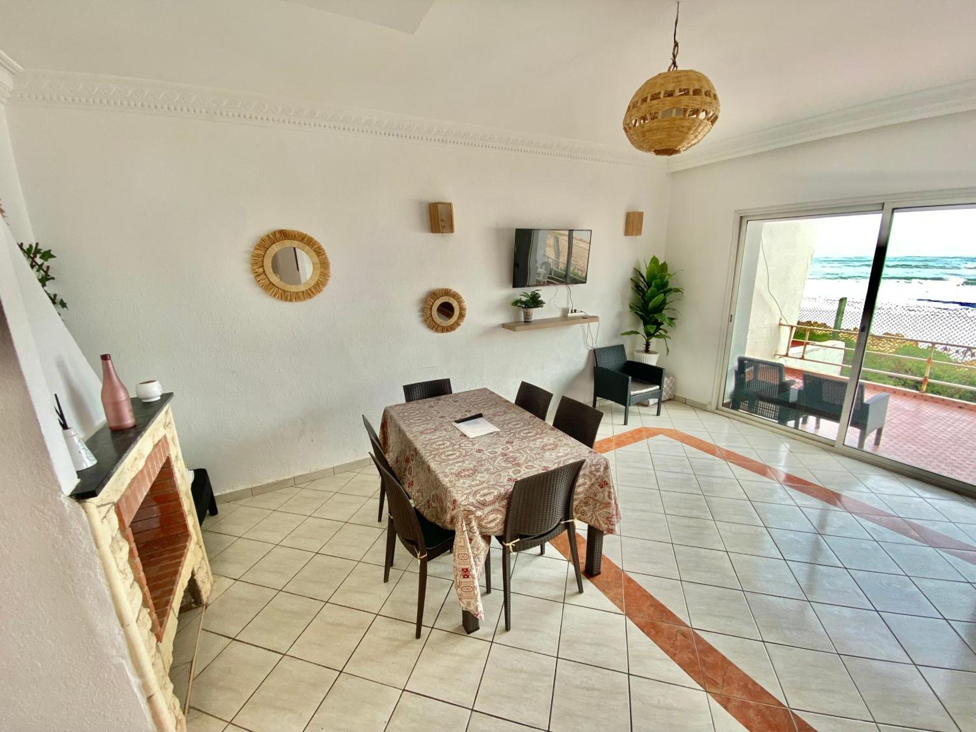 Splendid Beachfront Villa In Sidi Bouzid Beach With Pool Douar Ourlali Exterior foto